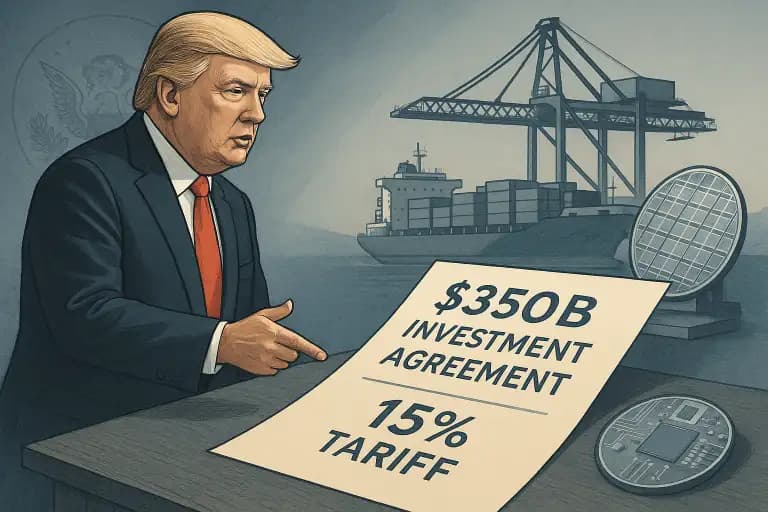 South Korea, U.S. Agree on 15% Tariffs and $350B Investment Deal