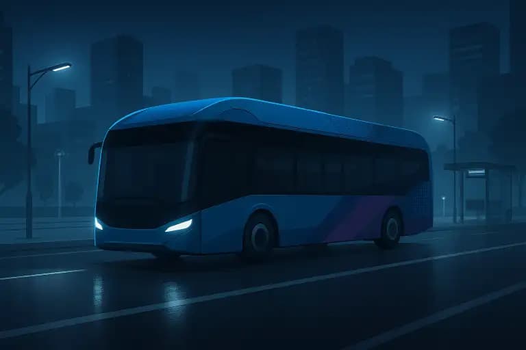 Autonomous Buses Begin Night Service in Busan