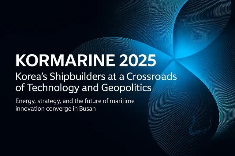 Korea’s shipbuilders navigate change at KORMARINE 2025