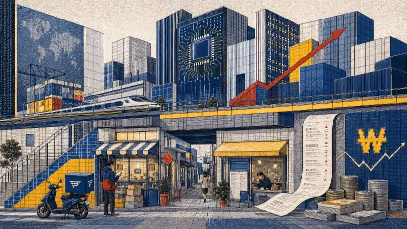 South Korea’s Semiconductor Boom Masks a Compressed Household Economy