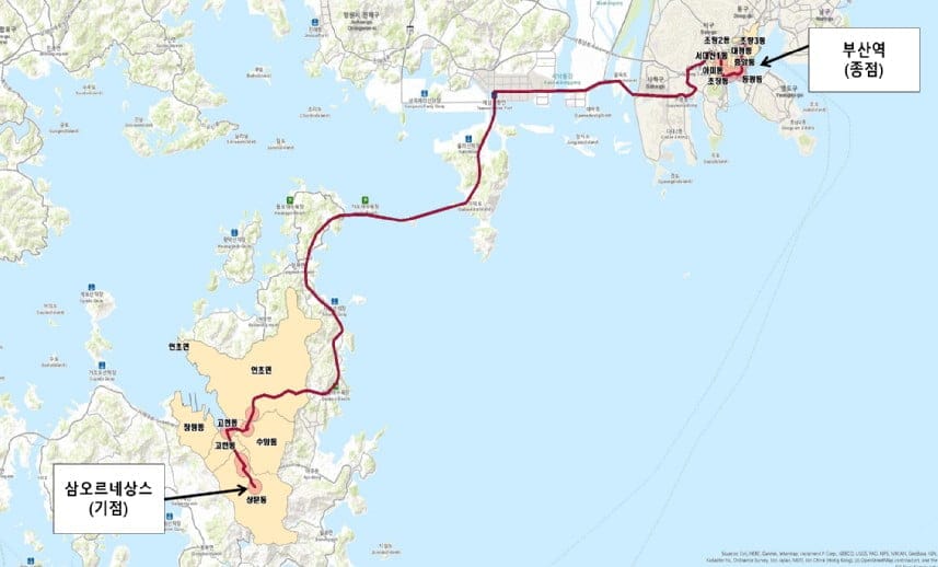 The New M-Bus Route Between Busan and Geoje