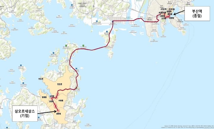 The New M-Bus Route Between Busan and Geoje